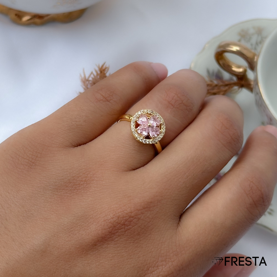 Anillo Giratorio Lucky Clover Glow