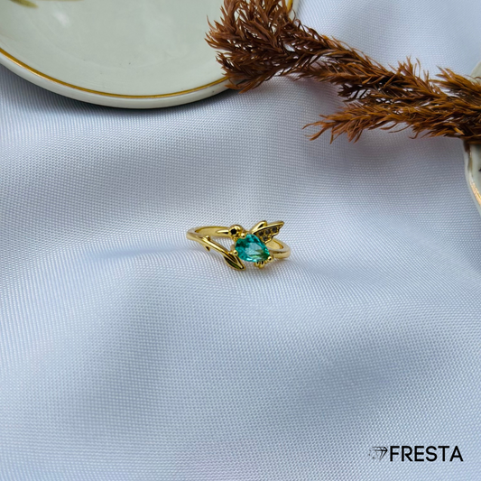 Anillo Colibrí Esmeralda